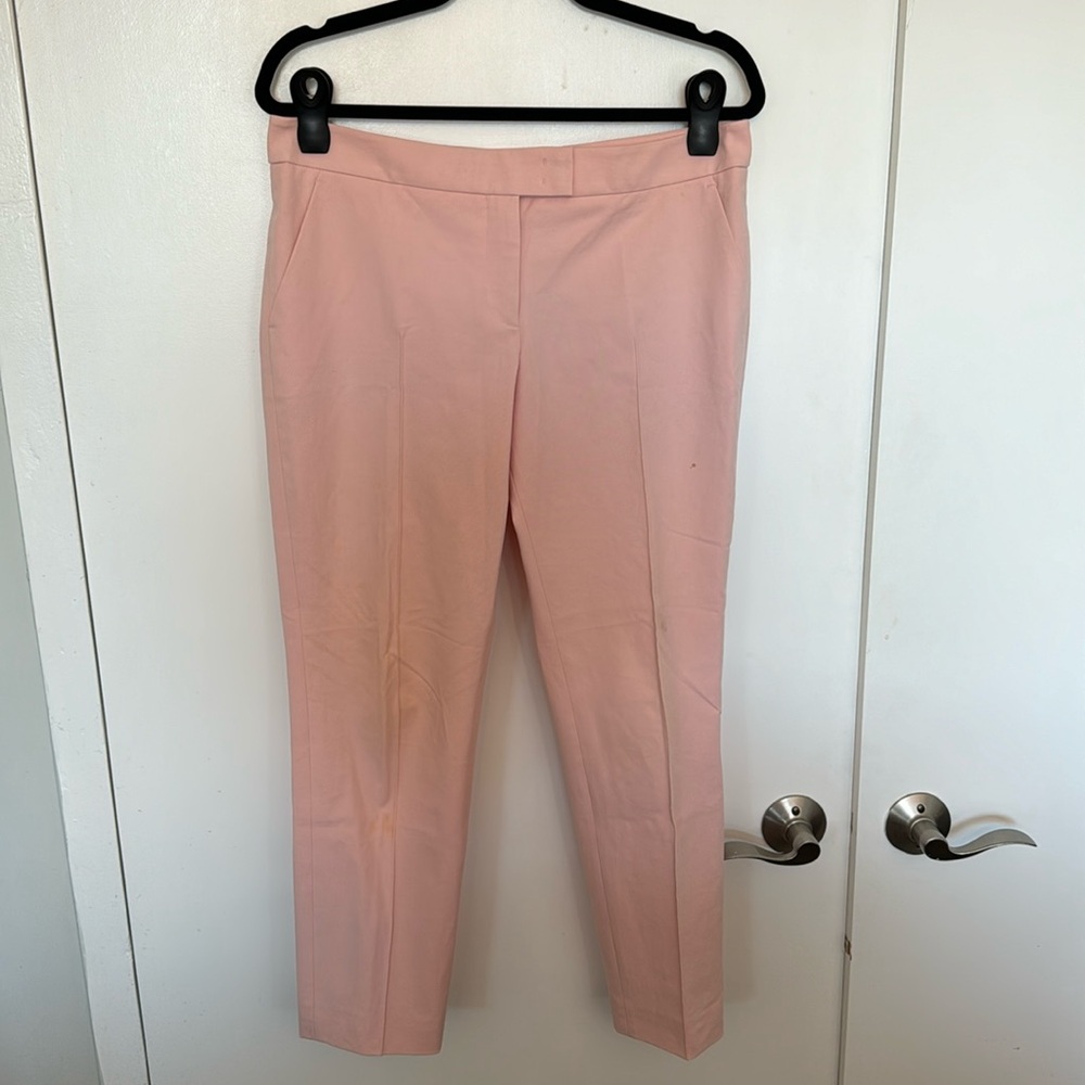 AKRIS Punto Pale Pink Pleated Ankle Pants